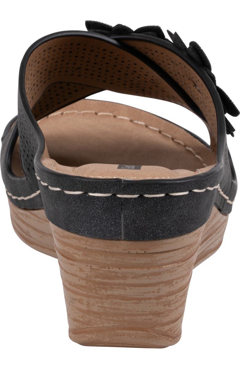 GOOD CHOICE NEW YORK Nylie Platform Wedge Slide Sandal, Alternate, color, Black