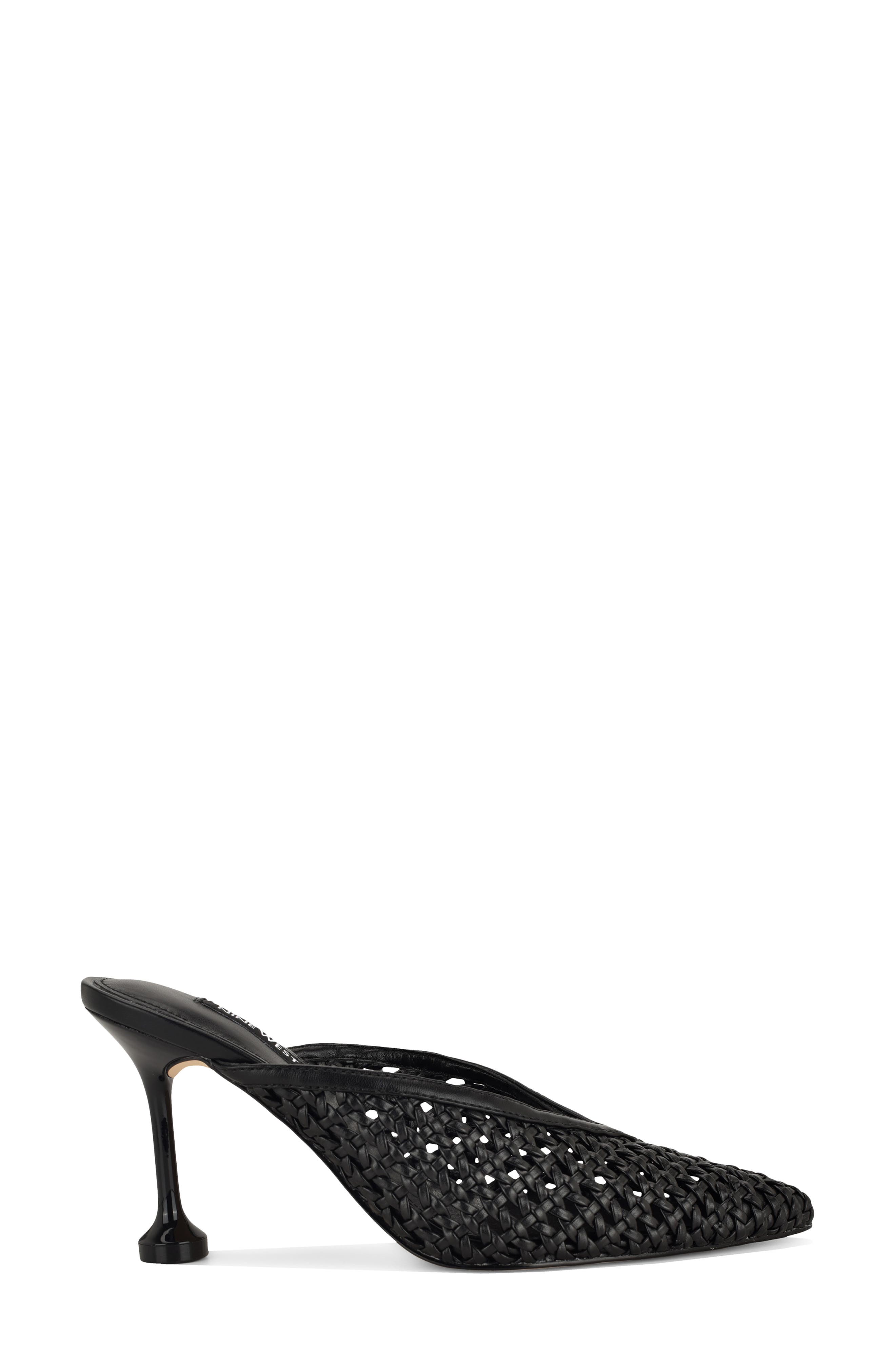 Nine West Grasso Woven Mule, Alternate, color, Black