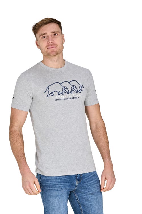 Raging Bull Yfc Bull Herd High Build T-shirt In Gray