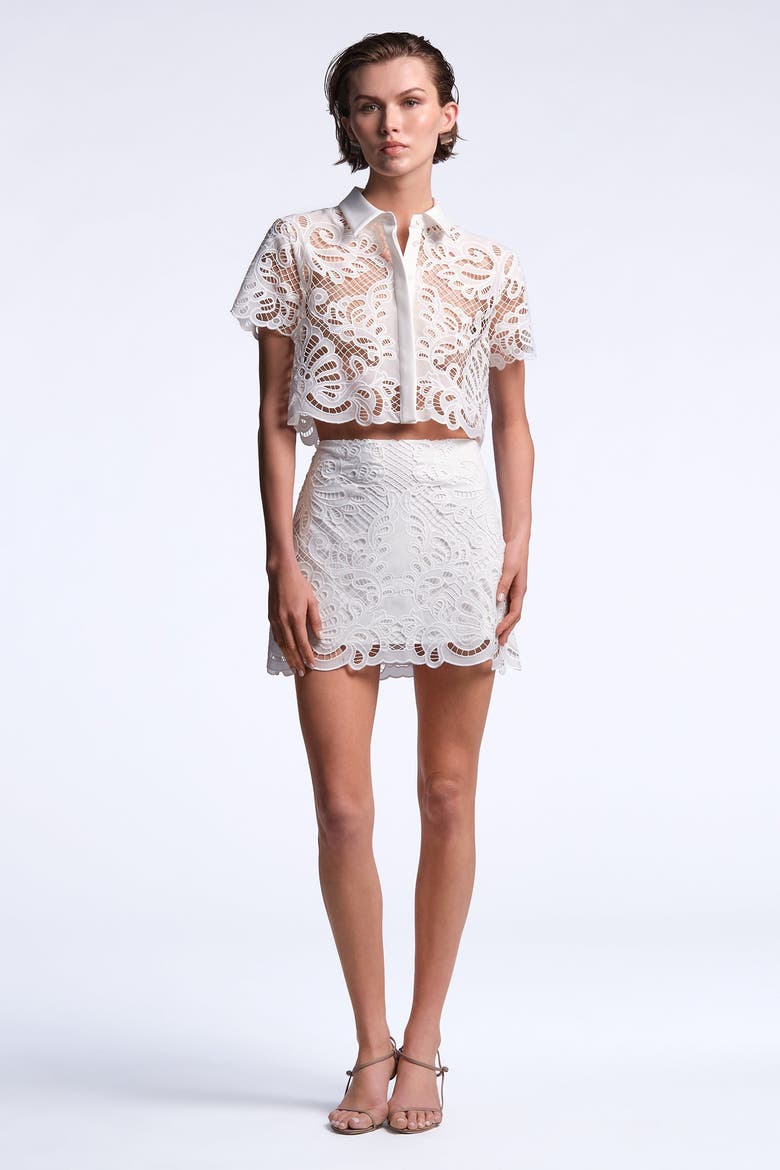 Madeline Skirt, Alternate, color, White