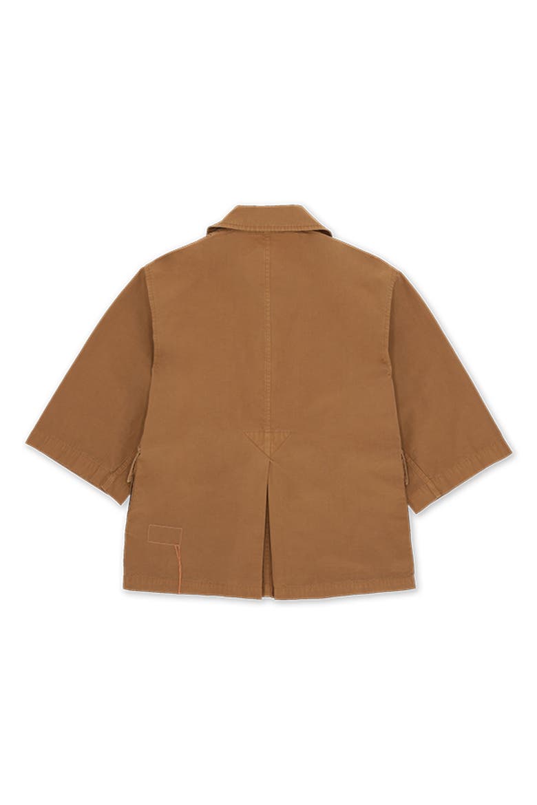Flegia Sahariana Cotton Jacket, Alternate, color, CACAO
