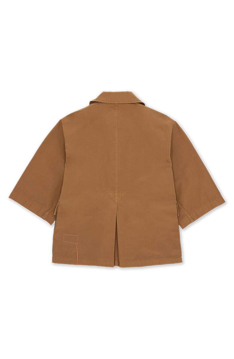 Fortela Flegia Sahariana Cotton Jacket, Alternate, color, Cacao