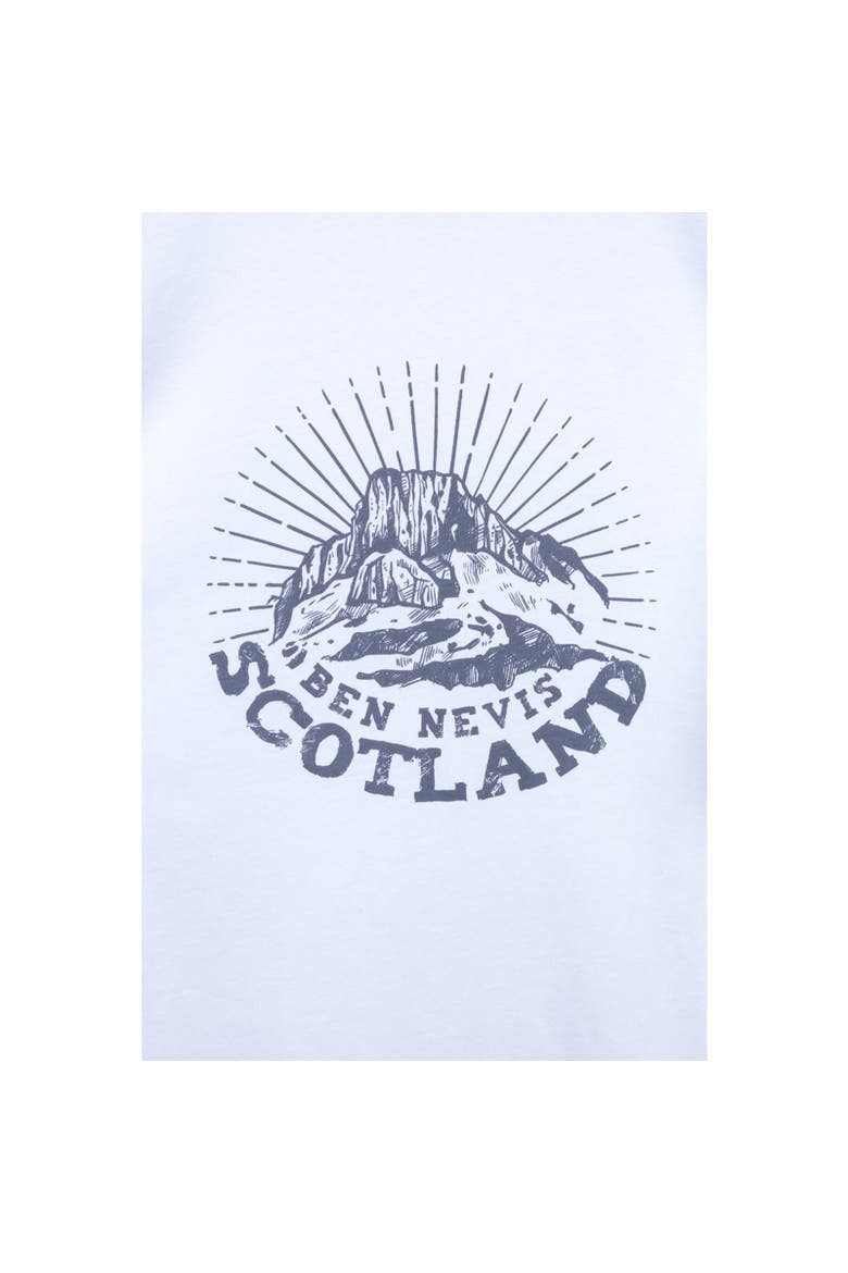 Ben Nevis Scotland Short-Sleeved T-Shirt, Alternate, color, White