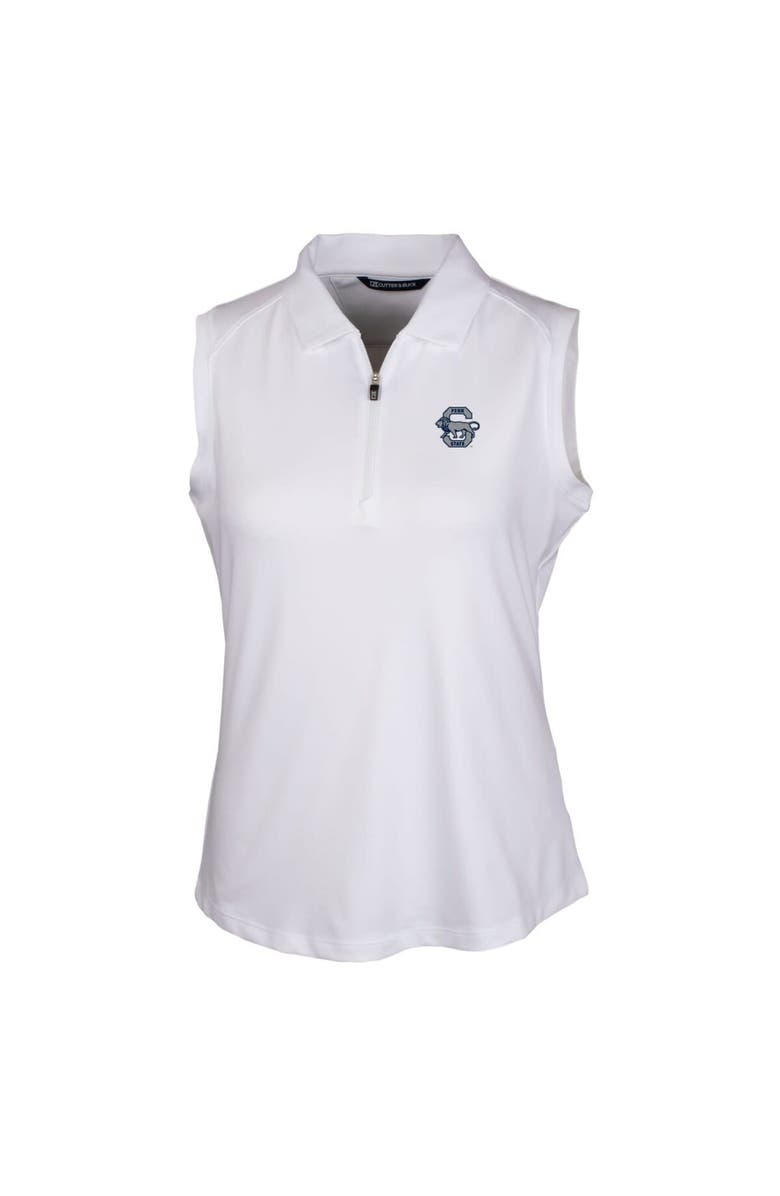 Cutter & Buck Women's Cutter & Buck White Penn State Nittany Lions Forge Stretch Sleeveless Polo, Alternate, color, 