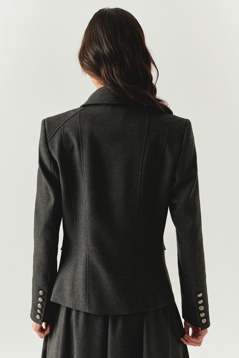 Aubrie Structured Jacket, Alternate, color, GREY