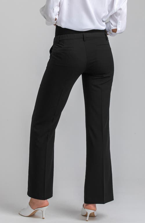 Pietro Brunelli Maternity Flare Leg Maternity Pants In Black