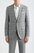BOSS Hutson Slim Fit Plaid Stretch Sport Coat