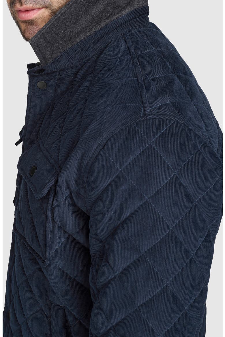 Quilted Shirt Jacket, Alternate, color, NAVY