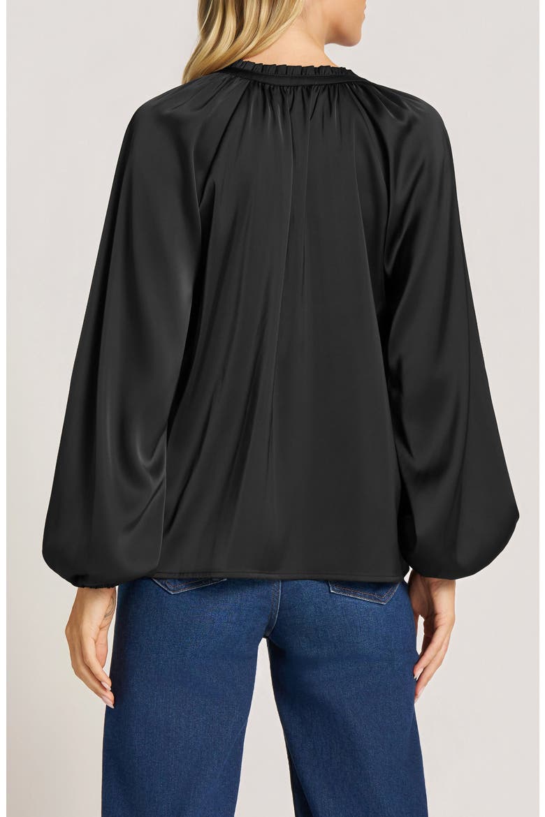 Lottie Long Sleeve Top, Alternate, color, BLACK