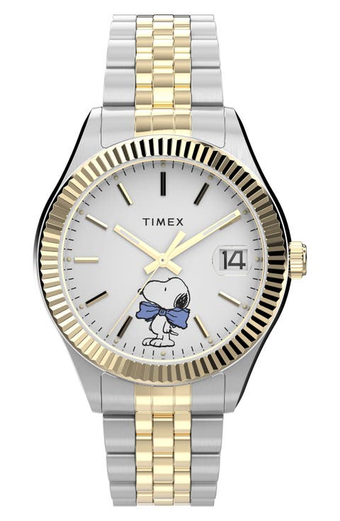 x Peanuts® Legacy Two-Tone Bracelet Watch, 34mm