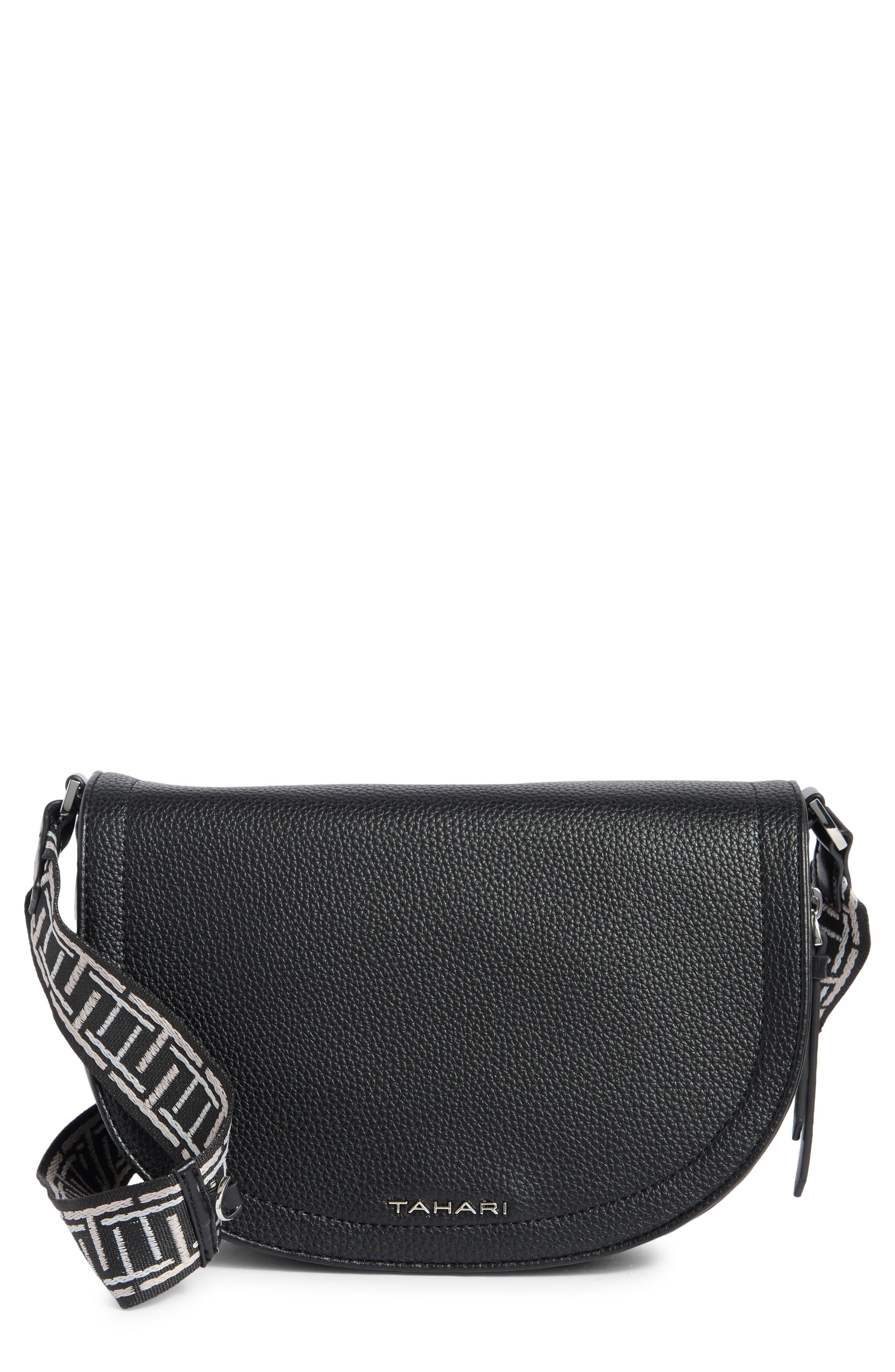 T Tahari Marcy Expandable Crescent Crossbody Bag