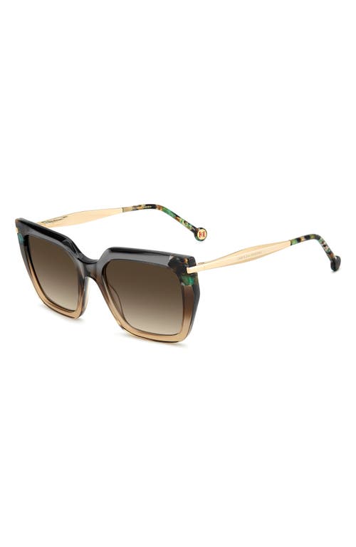 Carolina Herrera 55mm Rectangular Sunglasses In Multi