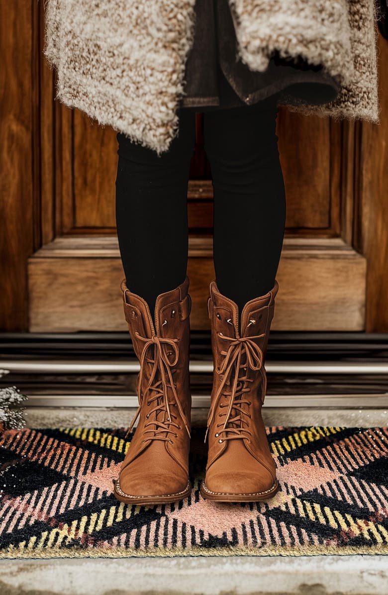 ENTRYWAYS Tartan Plaid Doormat, Alternate, color, Clay