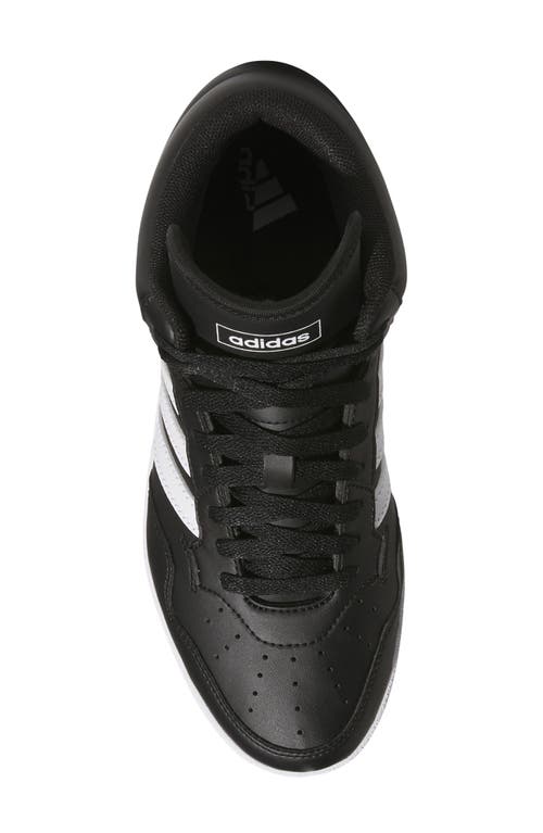 Adidas Originals Adidas Hoops 4.0 Mid Sportswear Basketball Sneaker In Black/white/black
