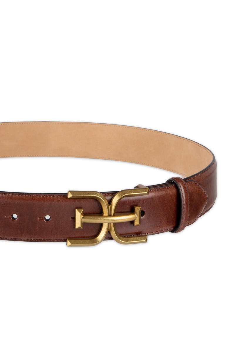 Sam Edelman Logo Buckle Leather Belt, Alternate, color, 