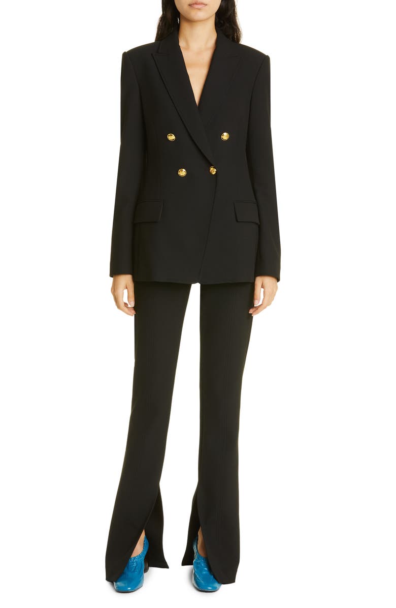 A.L.C. Carson Slit Hem Pants, Alternate, color, Black