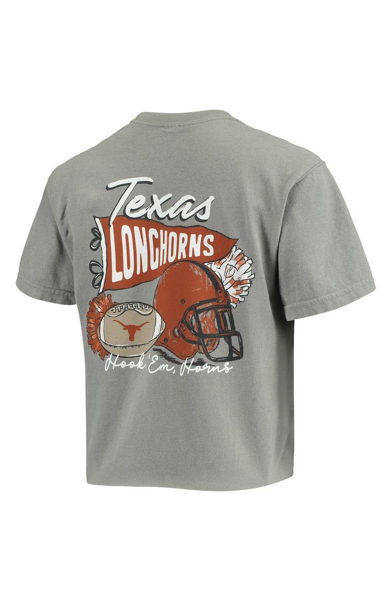 IMAGE ONE Women's Gray Texas Longhorns We've Got Spirit Crop Top, Alternate, color,