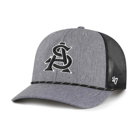 Men's '47  Gray Arizona State Sun Devils Carbon Rope Adjustable Hat