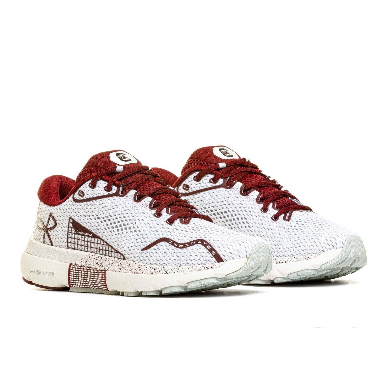 Under Armour Men's Under Armour White South Carolina Gamecocks Infinite 5 Running Shoes, Alternate, color, 