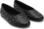 MANGO TEEN Studded Ballet Flat