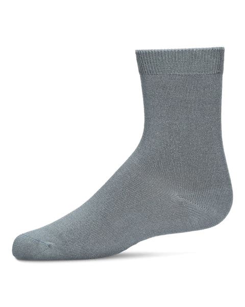 Kid's Basic Soft Rayon Crew Socks (Toddler, Little Kid & Big Kid)