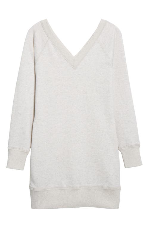 Isabel Marant Étoile Manuela Off-the-shoulder Sweatshirt Mini Dress In White