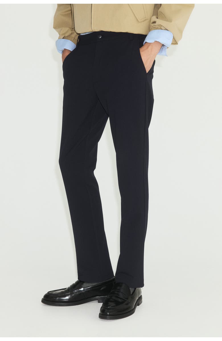 H&M Slim Fit Four-way Stretch Chinos, Alternate, color, Navy Blue