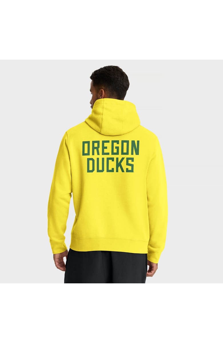 Nike Men's Nike Yellow Oregon Ducks Basketball Two-Hit Club Fleece Pullover Hoodie, Alternate, color, Yellow
