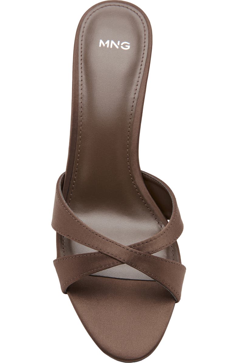 MANGO Slide Sandal, Alternate, color, Chocolate