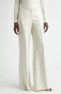 Max Mara Badesse High Waist Wide Leg Linen Pants