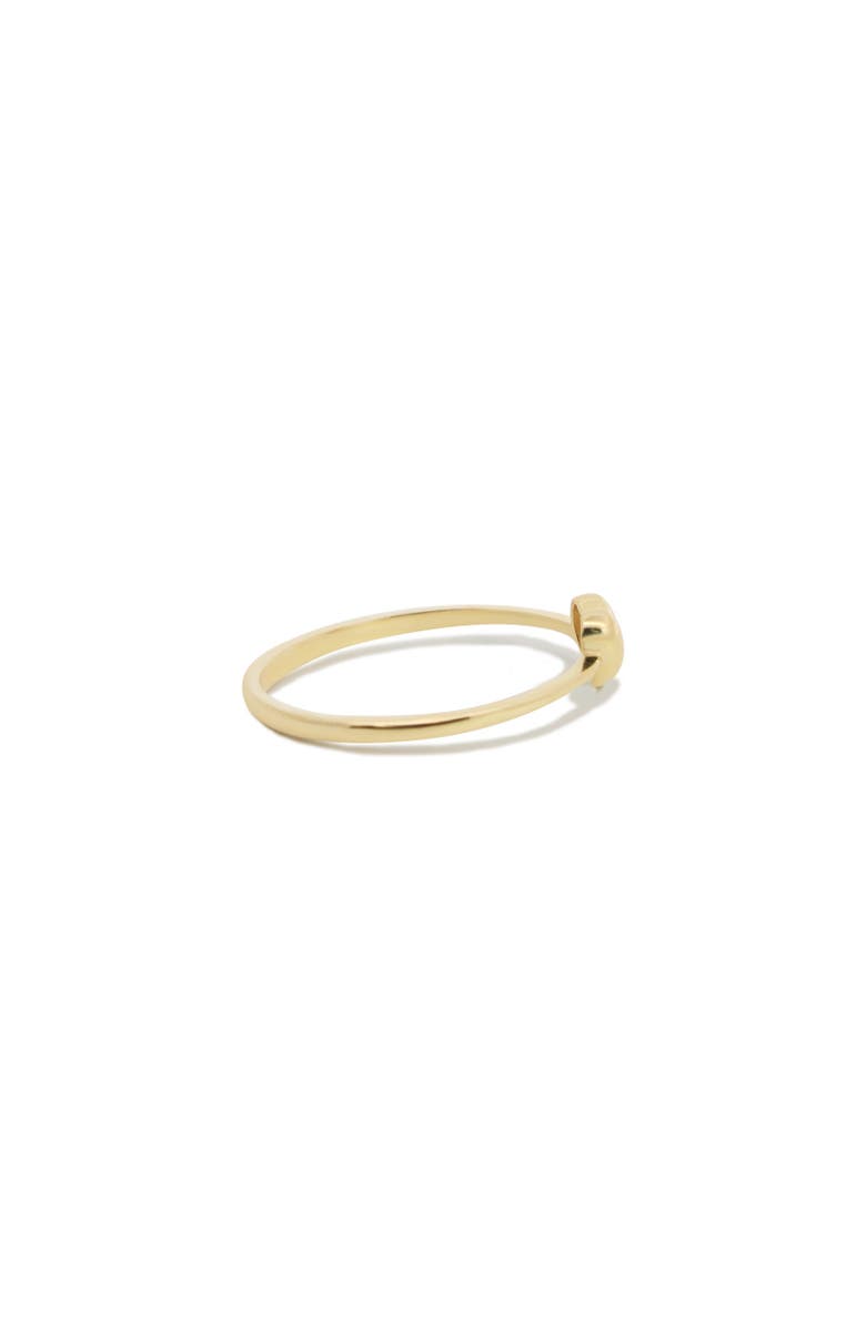 The Lovery Fine Jewelry Gold Puffy Heart Ring, Alternate, color, Yellow Gold