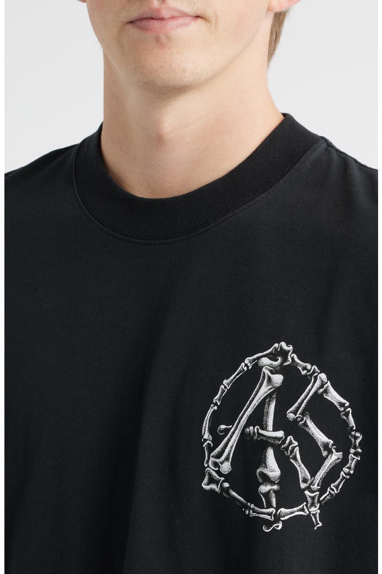 Anatomica Cotton Graphic T-Shirt, Alternate, color, WASHED BLACK