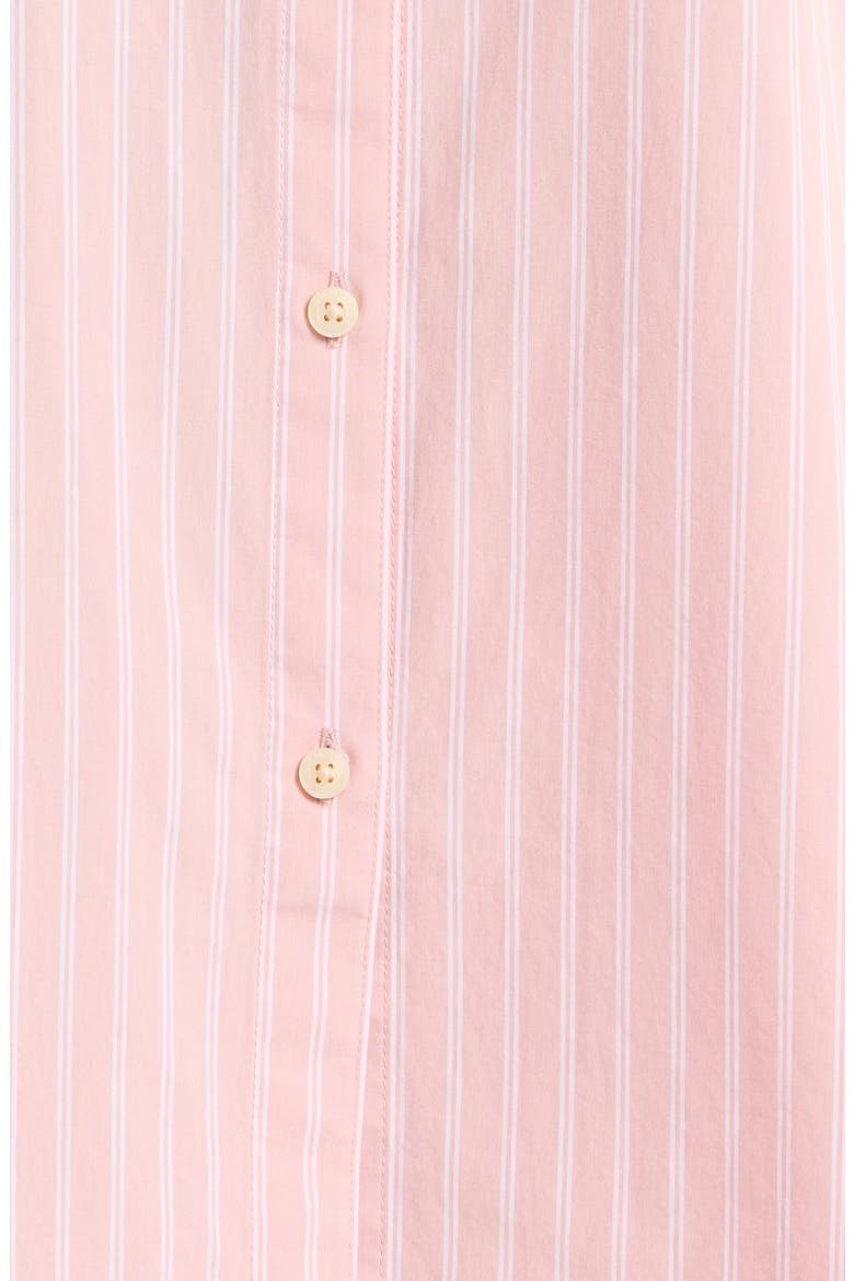 Oversize Stripe Cotton Short Pajamas, Alternate, color, PINK PUFF- WHITE VALLEY STRIPE