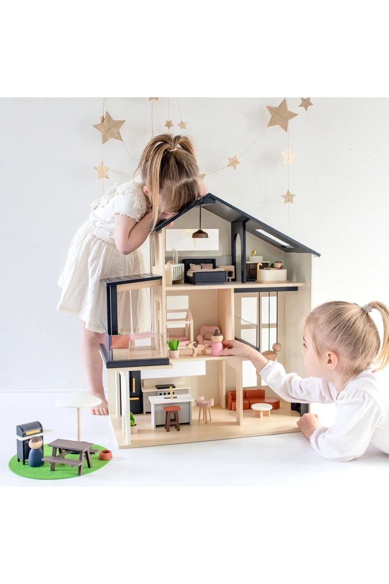 Sweetwood Edge Wooden Dollhouse for Kids, Alternate, color, Multicolor