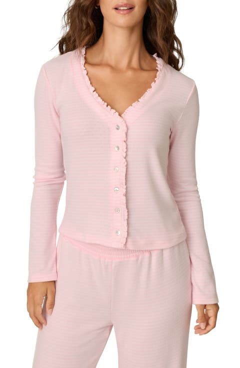 Pretty Stripes Ruffled Cardigan