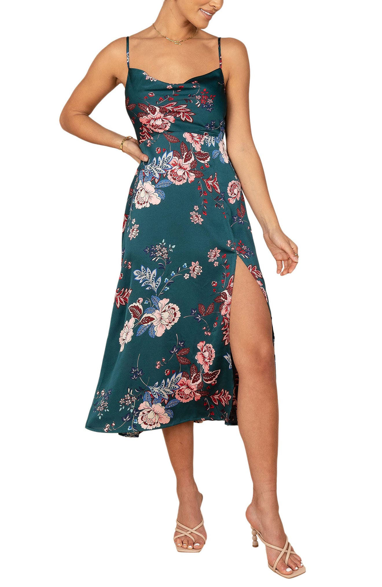 Petal & Pup Alejandra Floral Print Midi Dress