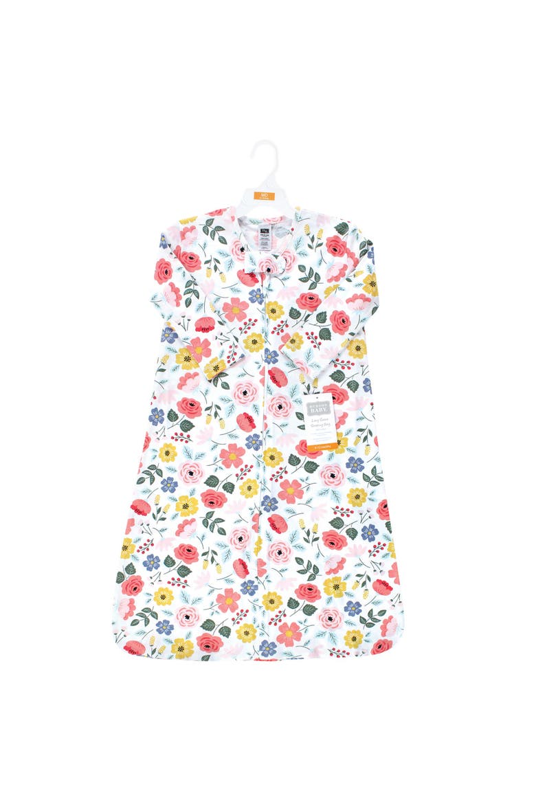 Soft Cotton Jersey Long Sleeve Sleep Sack, Alternate, color, Modern Botanical
