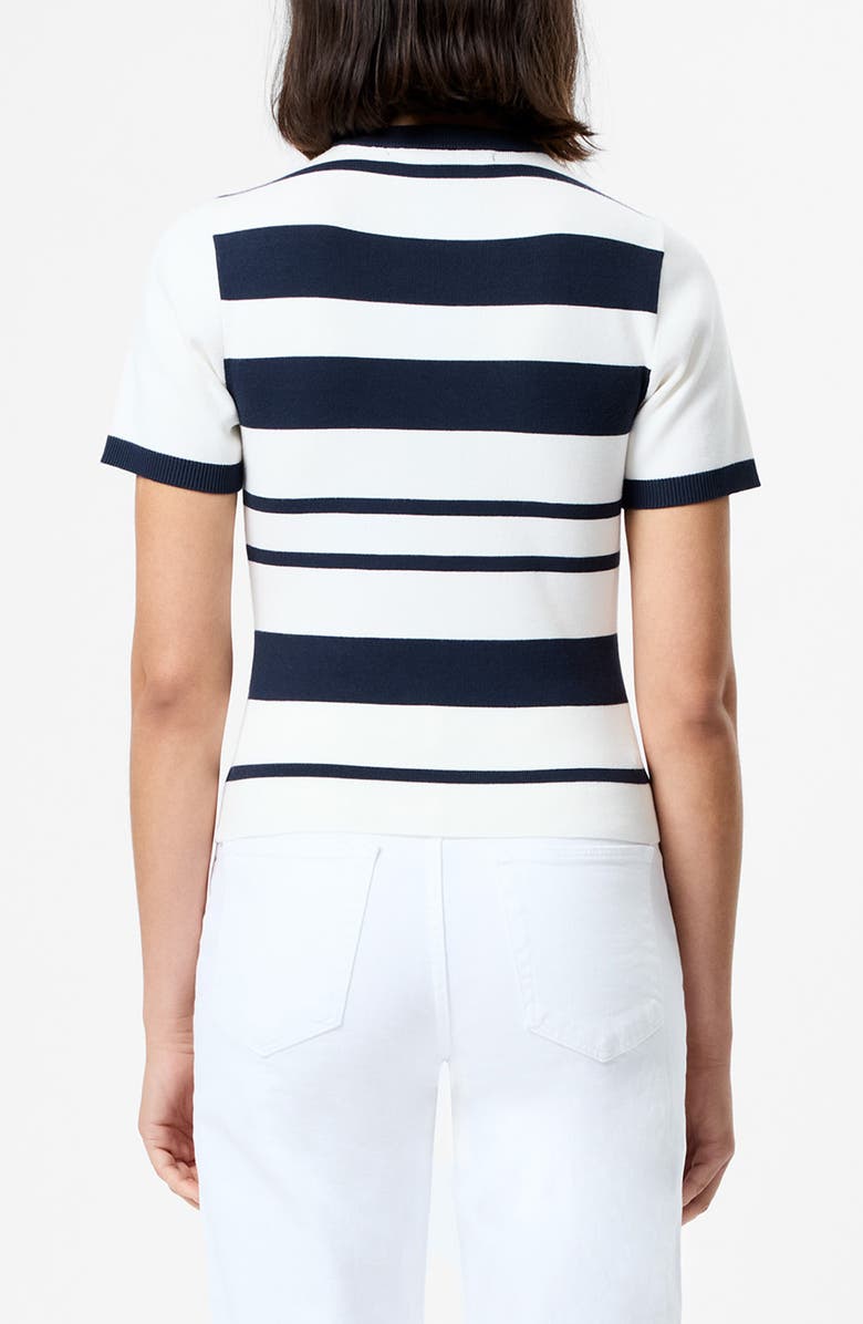 French Connection Maxime Stripe Short Sleeve Top, Alternate, color, 