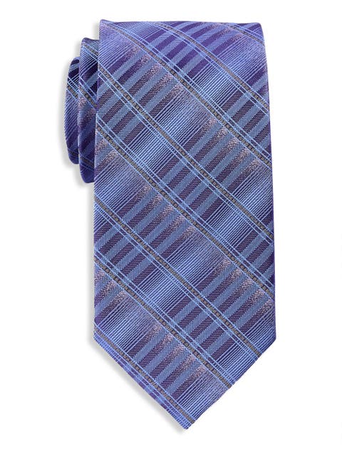 Big & Tall Plaid Ombré Tie
