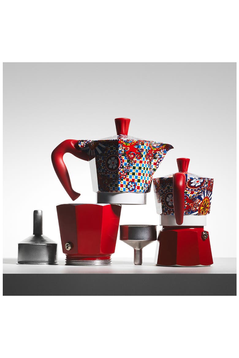 Bialetti Large Express 3-Cup Moka Pot, Alternate, color, MEDIUM RED