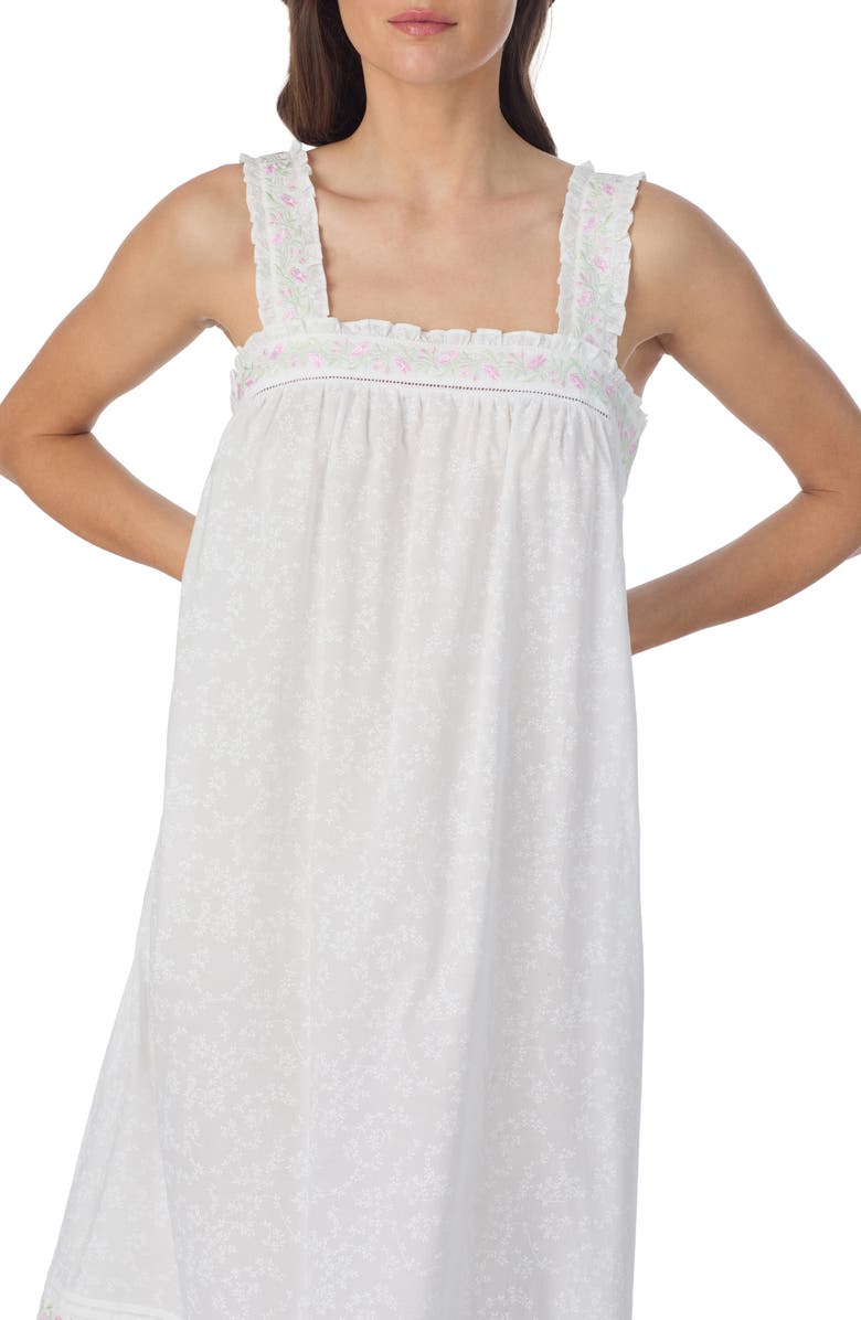 Eileen West Sleeveless Cotton Lawn Ballet Nightgown, Alternate, color,
