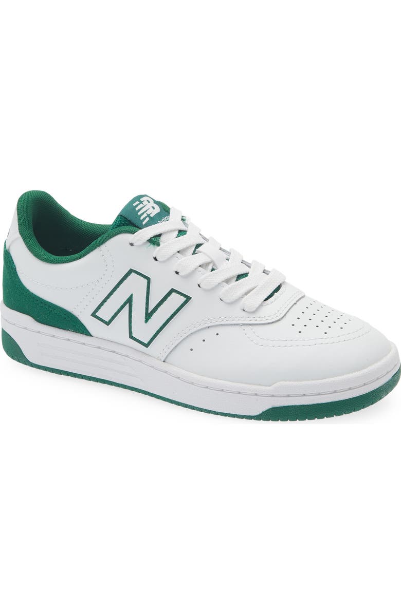 New Balance Kids' 80 Basketball Sneaker, Main, color, White/ Classic Pine
