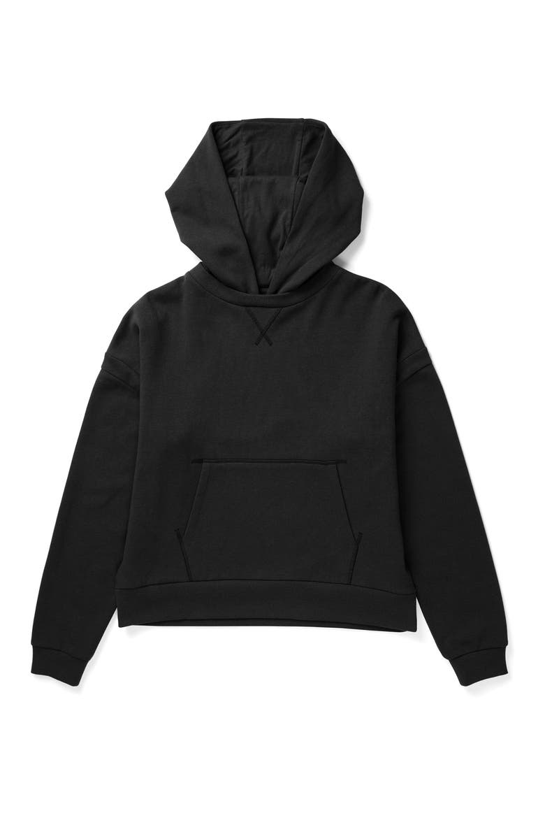Recycled Fleece Hoodie, Main, color, BLACK