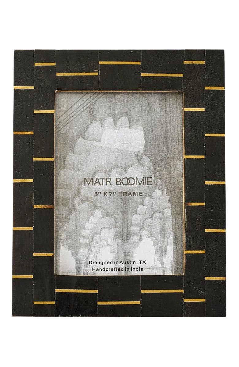 Matr Boomie Andhera Dash Black Picture Frame - Carved Horn, Brass, Alternate, color, Black
