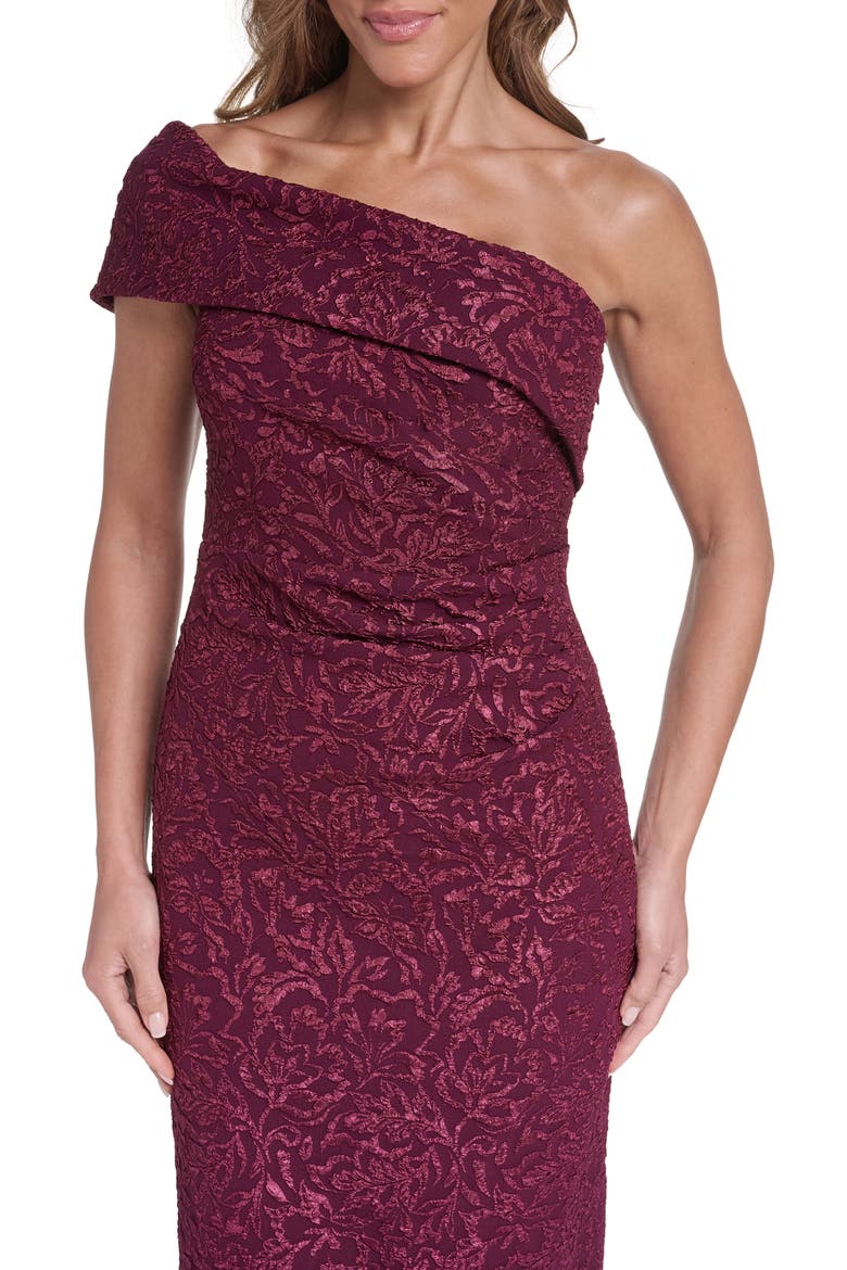 eliza j metallic floral jacquard cocktail dress Eliza J