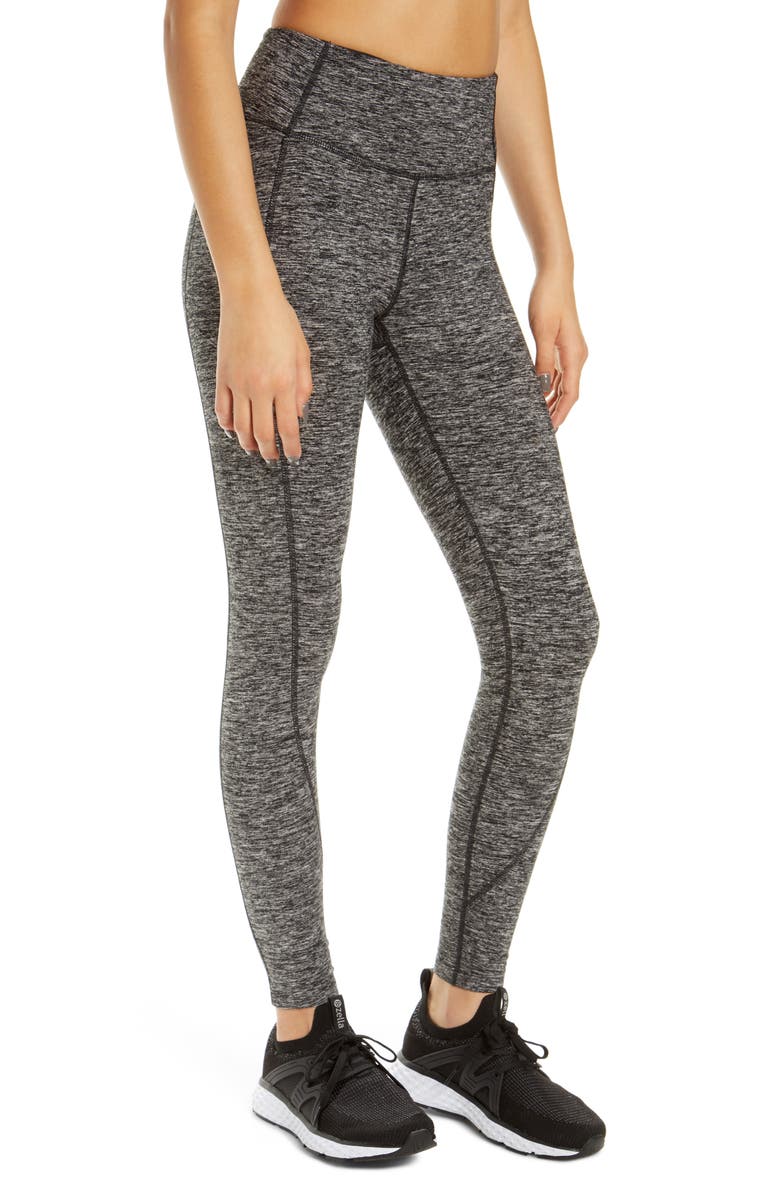 Zella High Waist Cozy Tech Pocket Ankle Leggings, Alternate, color, 