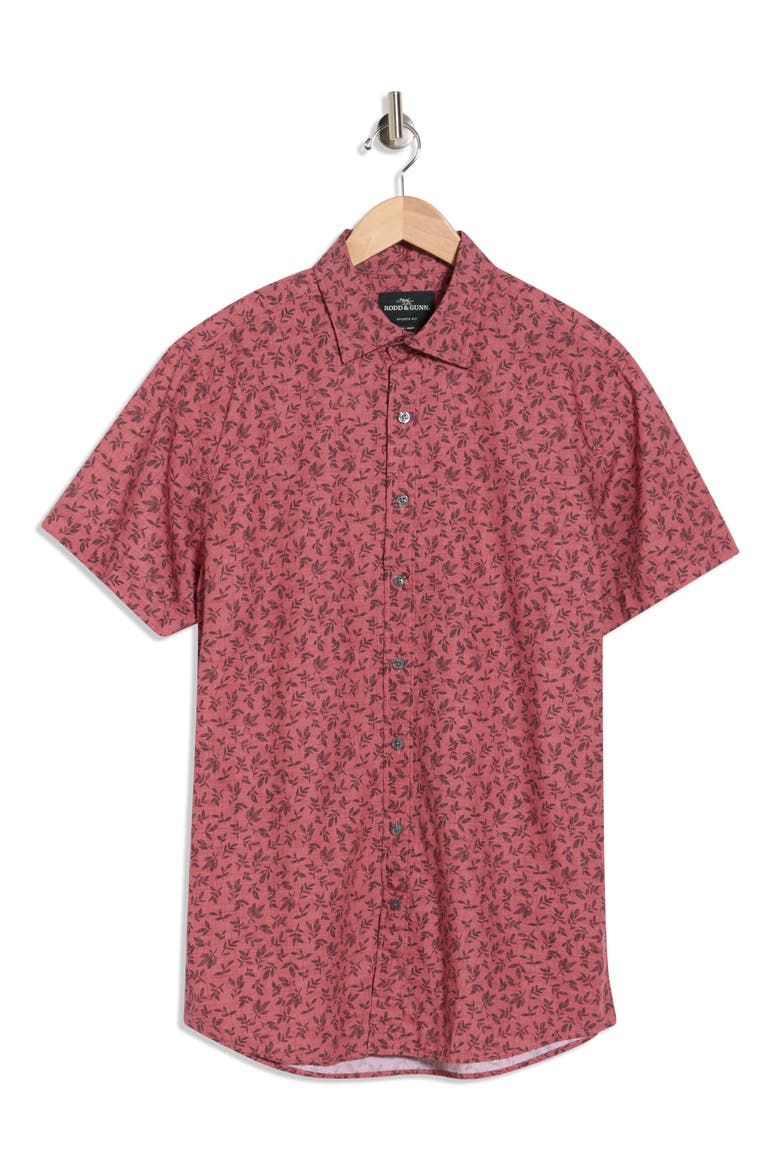 Stephens Island Woven Shirt, Alternate, color, SCARLET