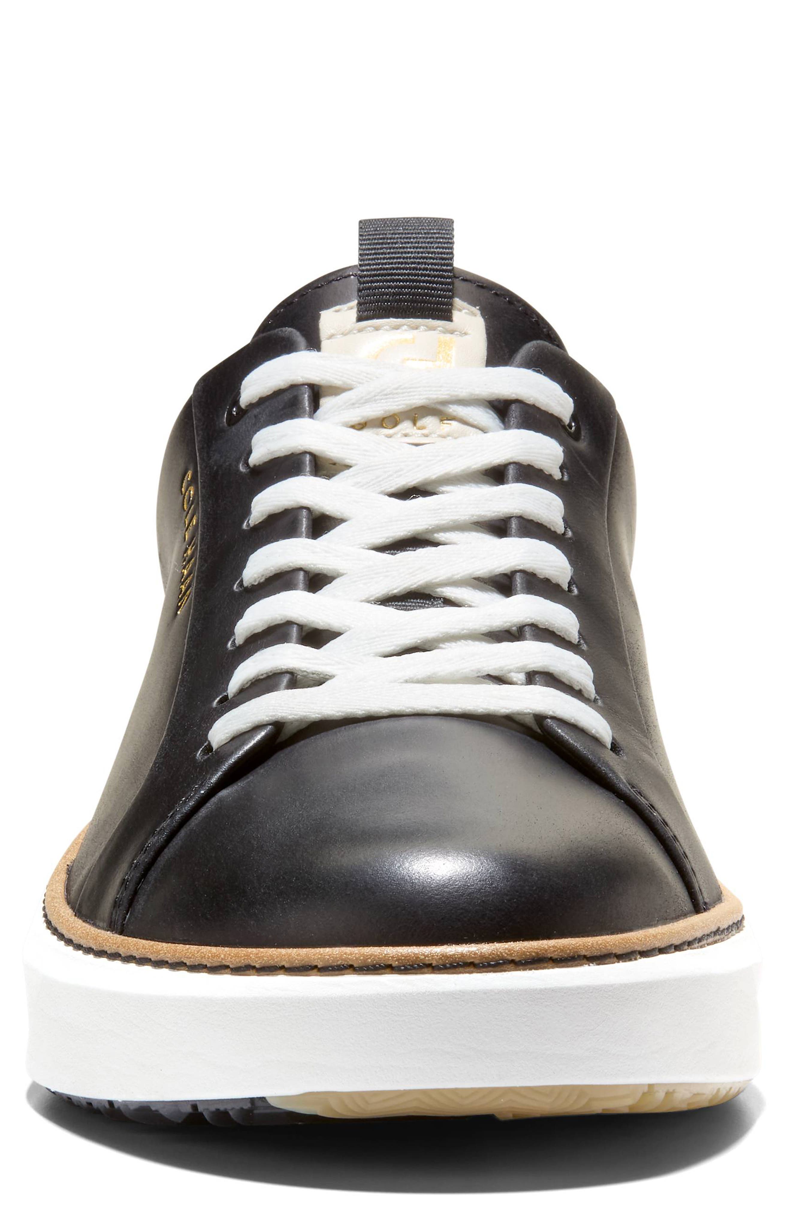 Cole Haan GrandPro Topspin Waterproof Golf Shoe, Alternate, color, Black / Woodbury / White