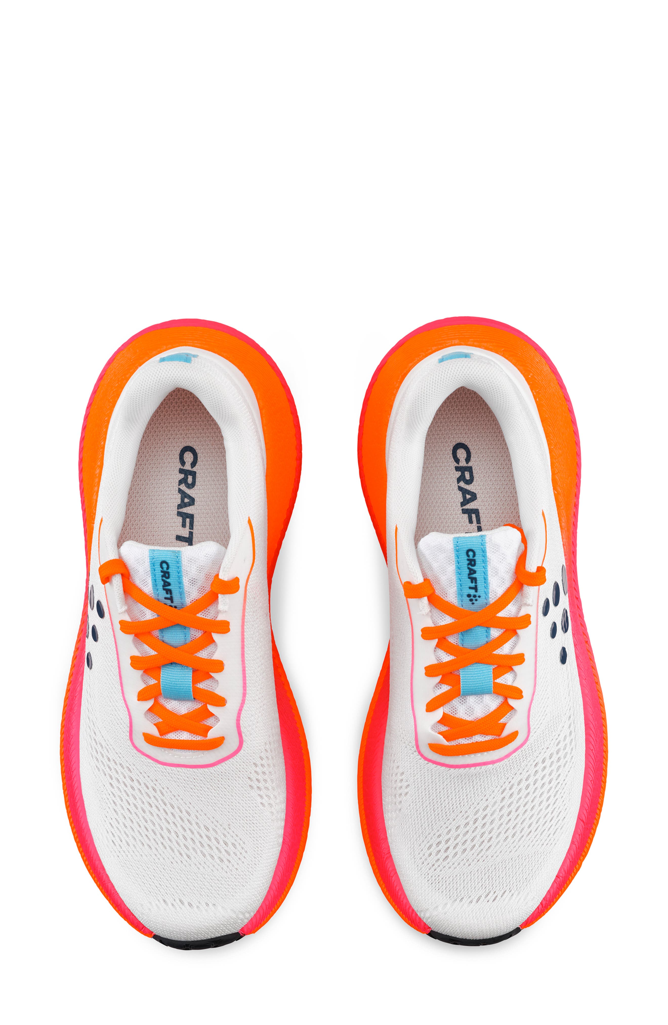 Pacer Low Top Running Shoe, Alternate, color, WHITE/ FLOURANGE