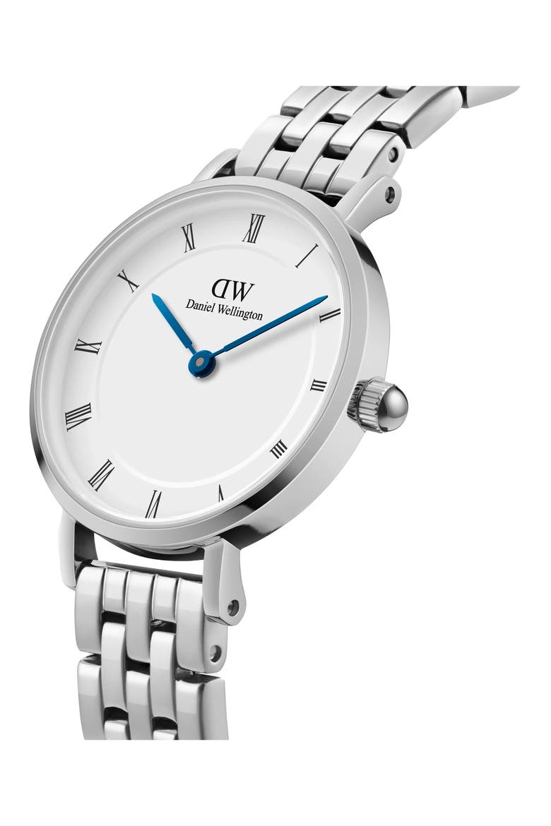 Petite Bracelet Watch, 28mm, Alternate, color, SILVER